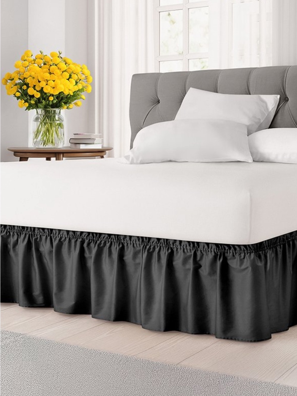 Target Black Ruffled Bed Skirt